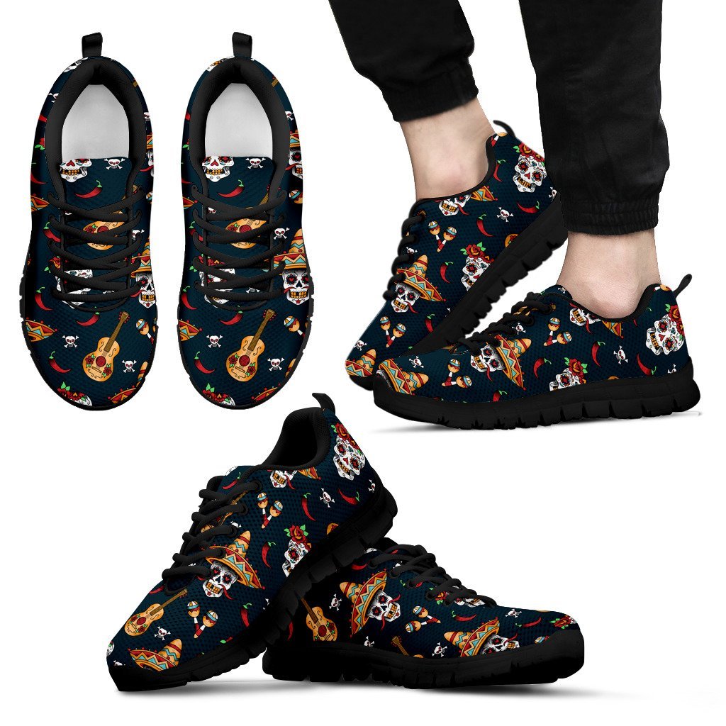 sugar skull Mexican Men Sneakers