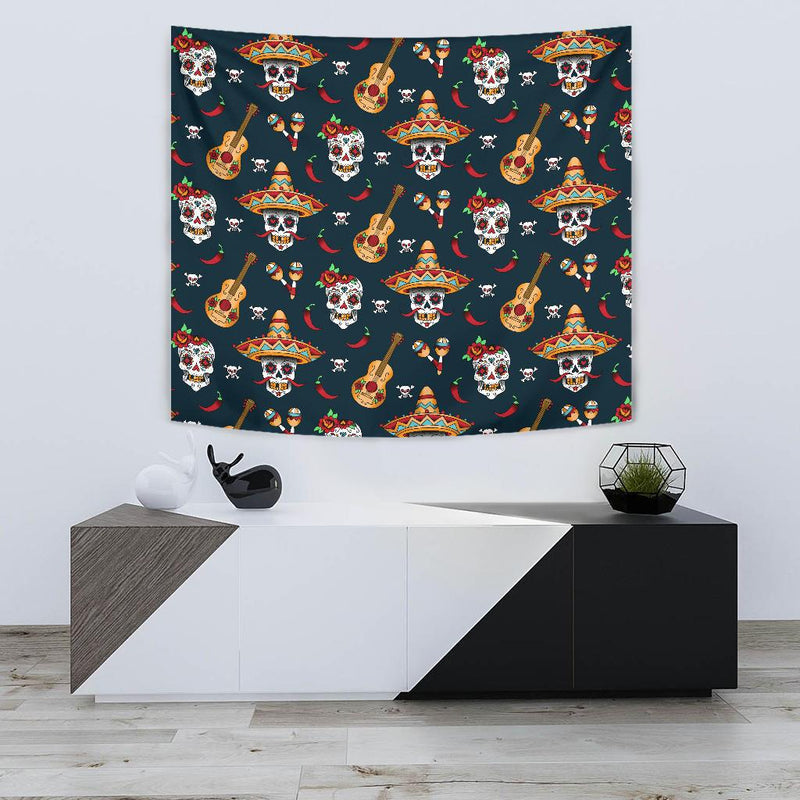 sugar skull Mexican Tapestry