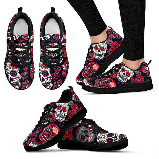 sugar skull Pattern Women Sneakers