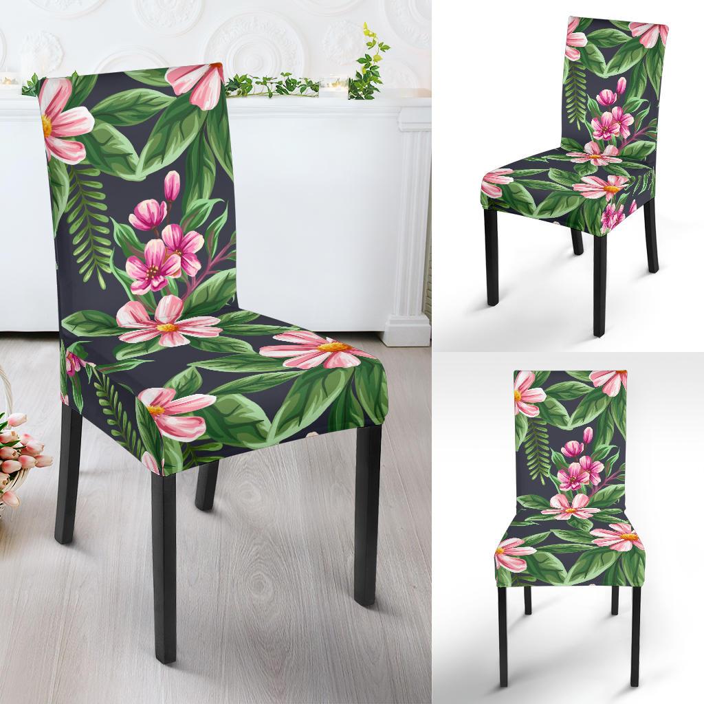 Summer Floral Pattern Print Design SF010 Dining Chair Slipcover-JORJUNE.COM