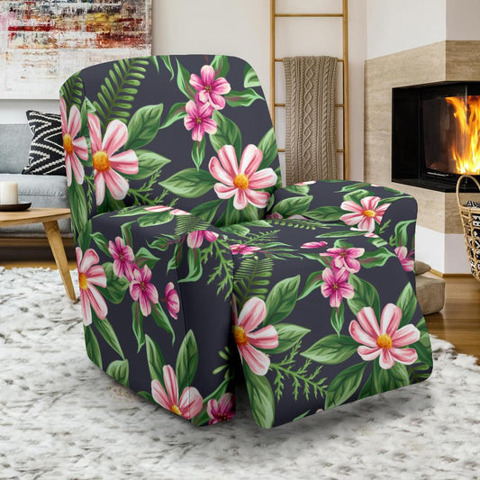 Summer Floral Pattern Print Design SF010 Recliner Slipcover-JORJUNE.COM