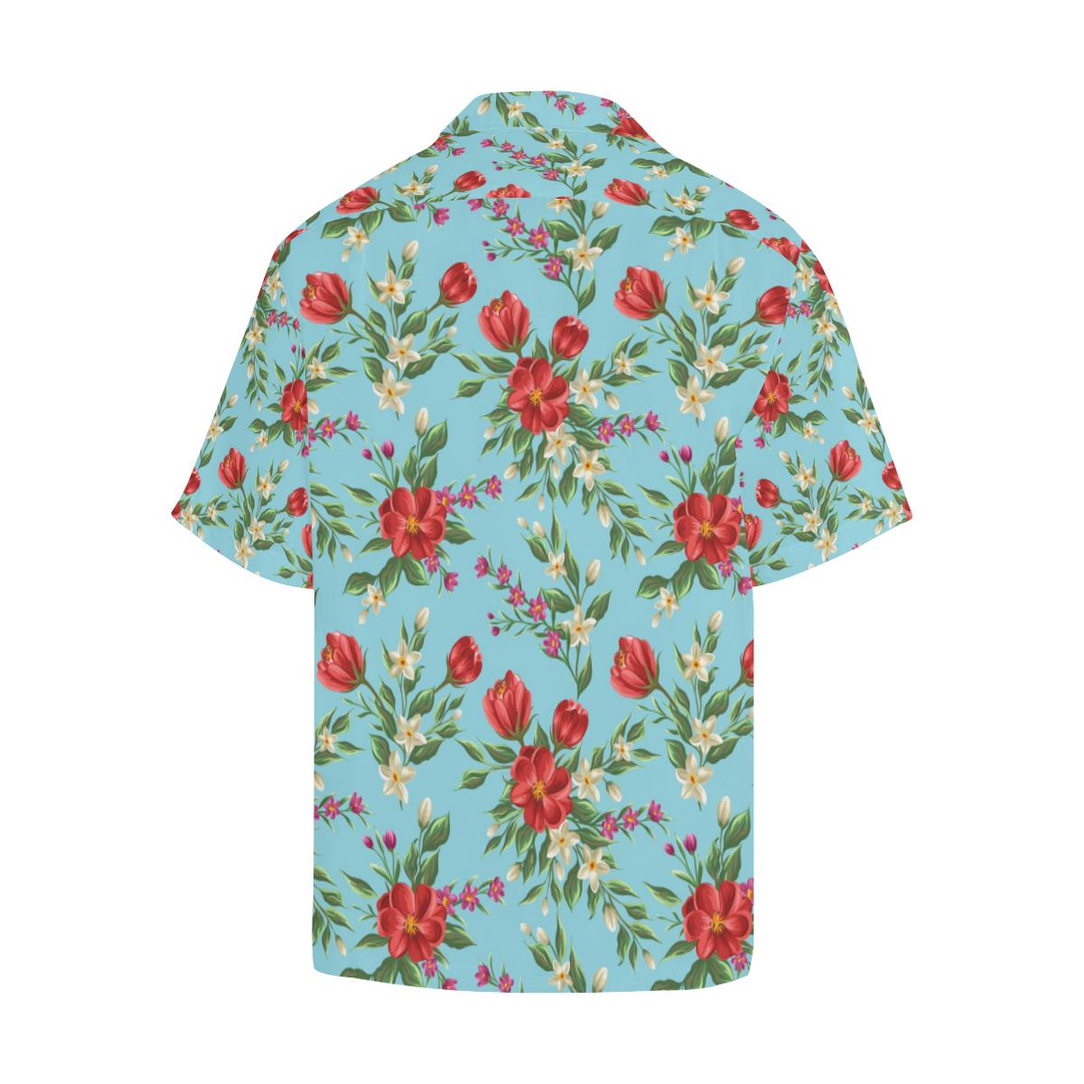 Summer Floral Pattern Print Design SF011 Men Hawaiian Shirt-JorJune