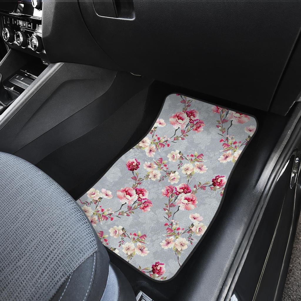 Summer Floral Pattern Print Design SF02 Car Floor Mats-JORJUNE.COM