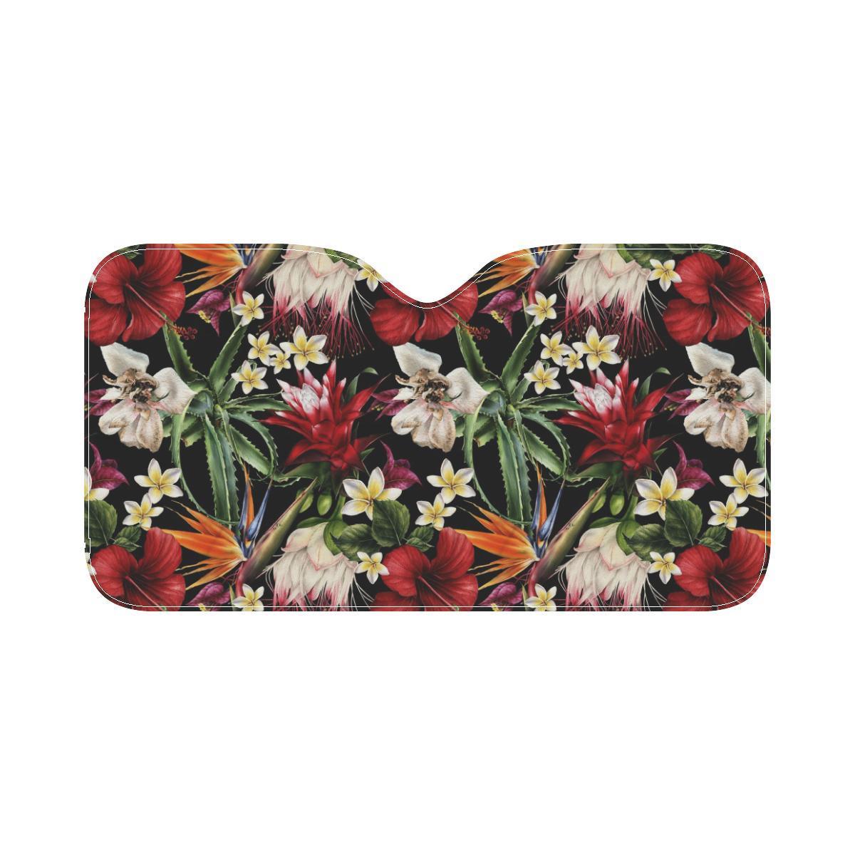 Summer Floral Pattern Print Design SF03 Car Sun Shade-JorJune