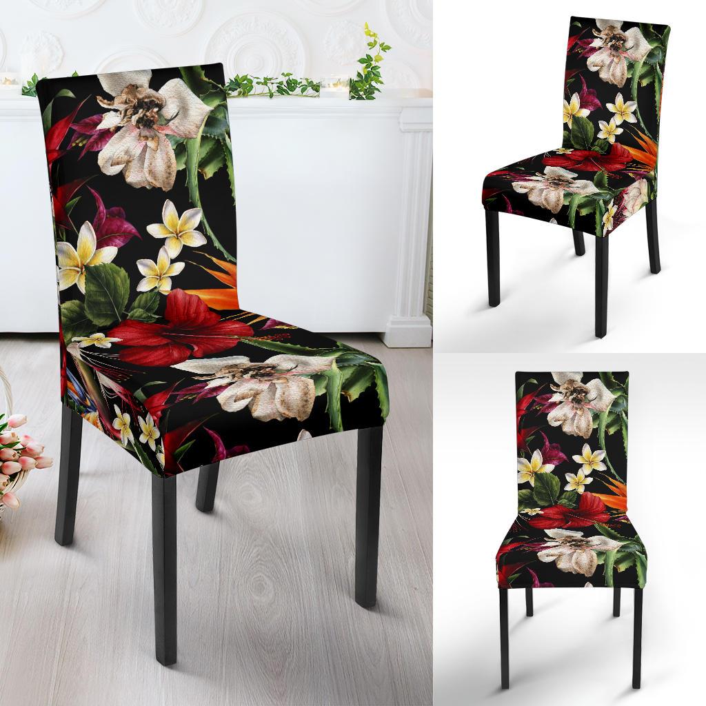Summer Floral Pattern Print Design SF03 Dining Chair Slipcover-JORJUNE.COM