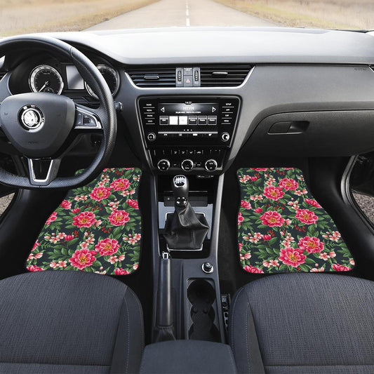 Summer Floral Pattern Print Design SF06 Car Floor Mats-JORJUNE.COM
