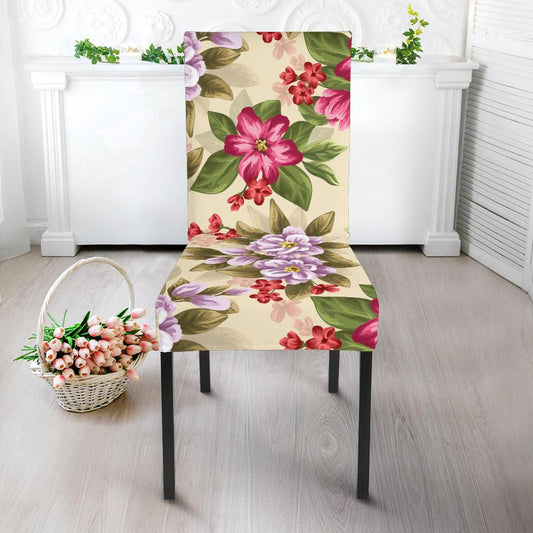 Summer Floral Pattern Print Design SF08 Dining Chair Slipcover-JORJUNE.COM