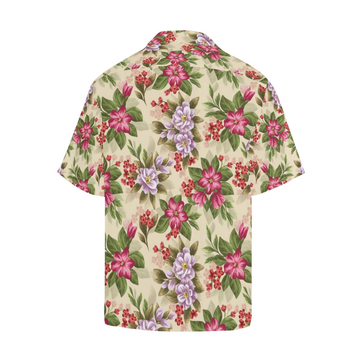 Summer Floral Pattern Print Design SF08 Men Hawaiian Shirt-JorJune