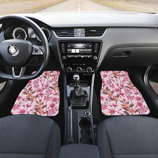 Summer Floral Pattern Print Design SF09 Car Floor Mats-JORJUNE.COM