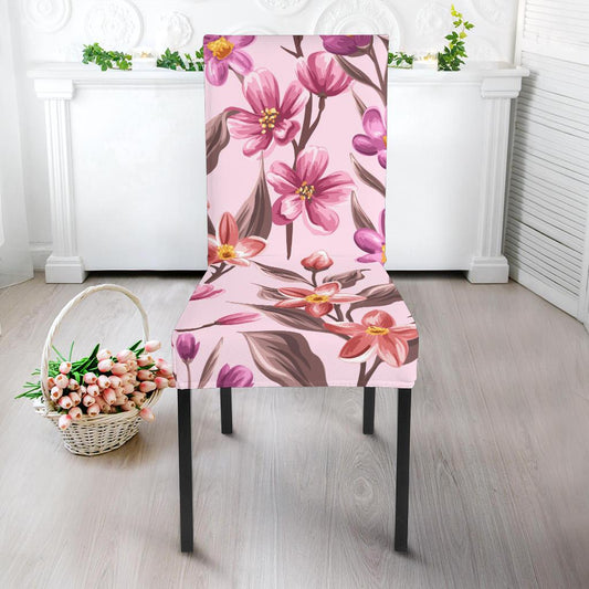 Summer Floral Pattern Print Design SF09 Dining Chair Slipcover-JORJUNE.COM