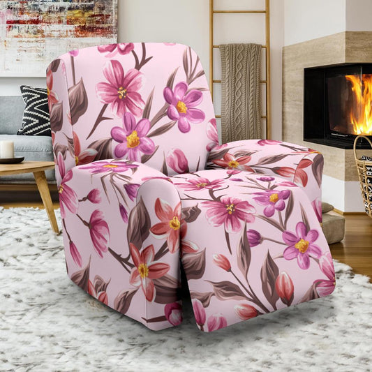 Summer Floral Pattern Print Design SF09 Recliner Slipcover-JORJUNE.COM