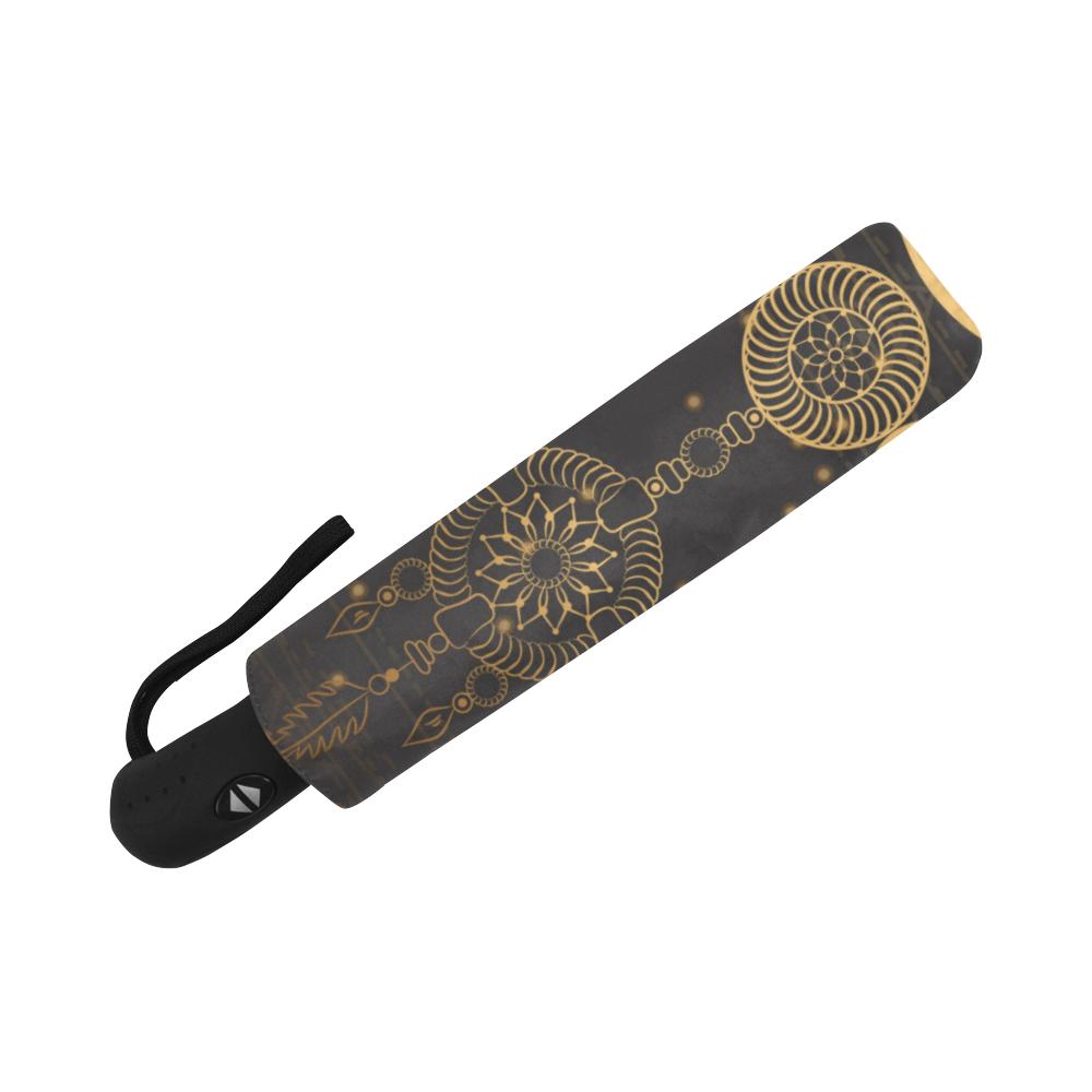 Sun Moon Boho Style Automatic Foldable Umbrella