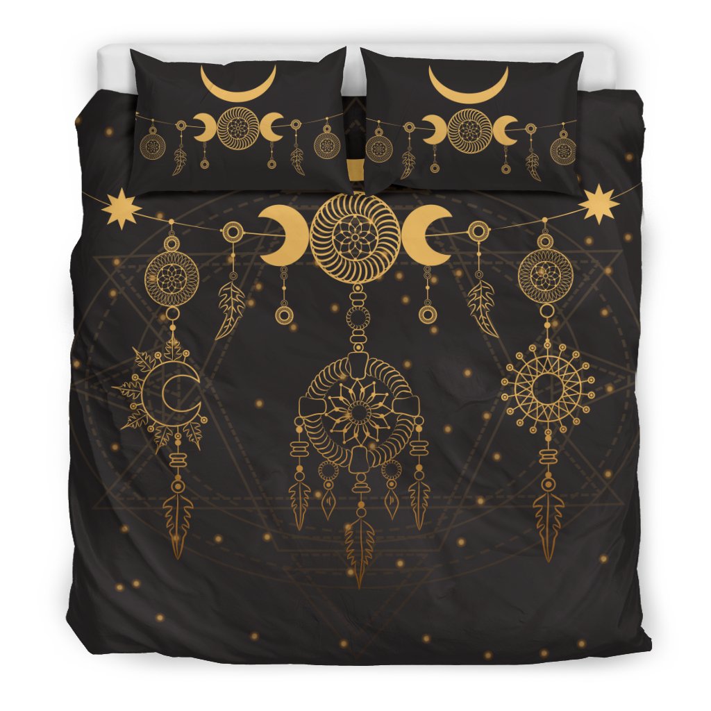 Sun Moon Boho Style Duvet Cover Bedding Set