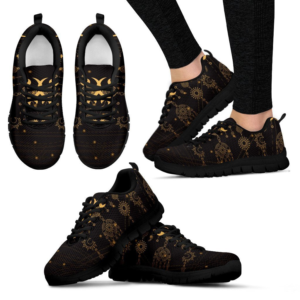 Sun Moon Boho Style Women Sneakers