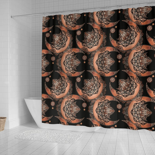 Sun Moon Mandala Shower Curtain