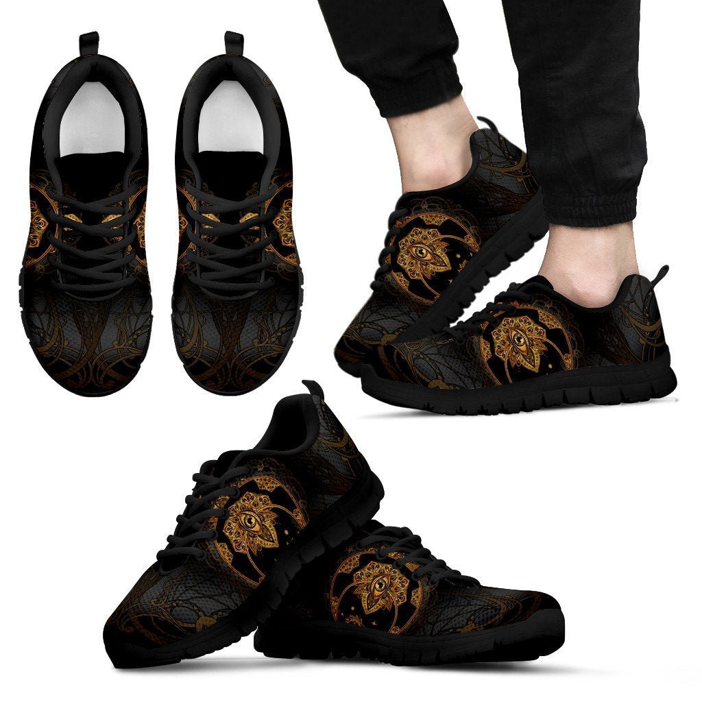 Sun Moon mandala Third eye Men Sneakers