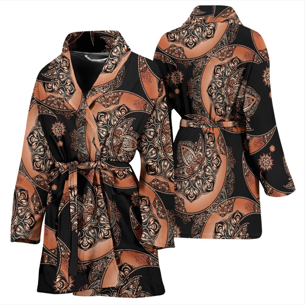 Sun Moon Mandala Women Bath Robe