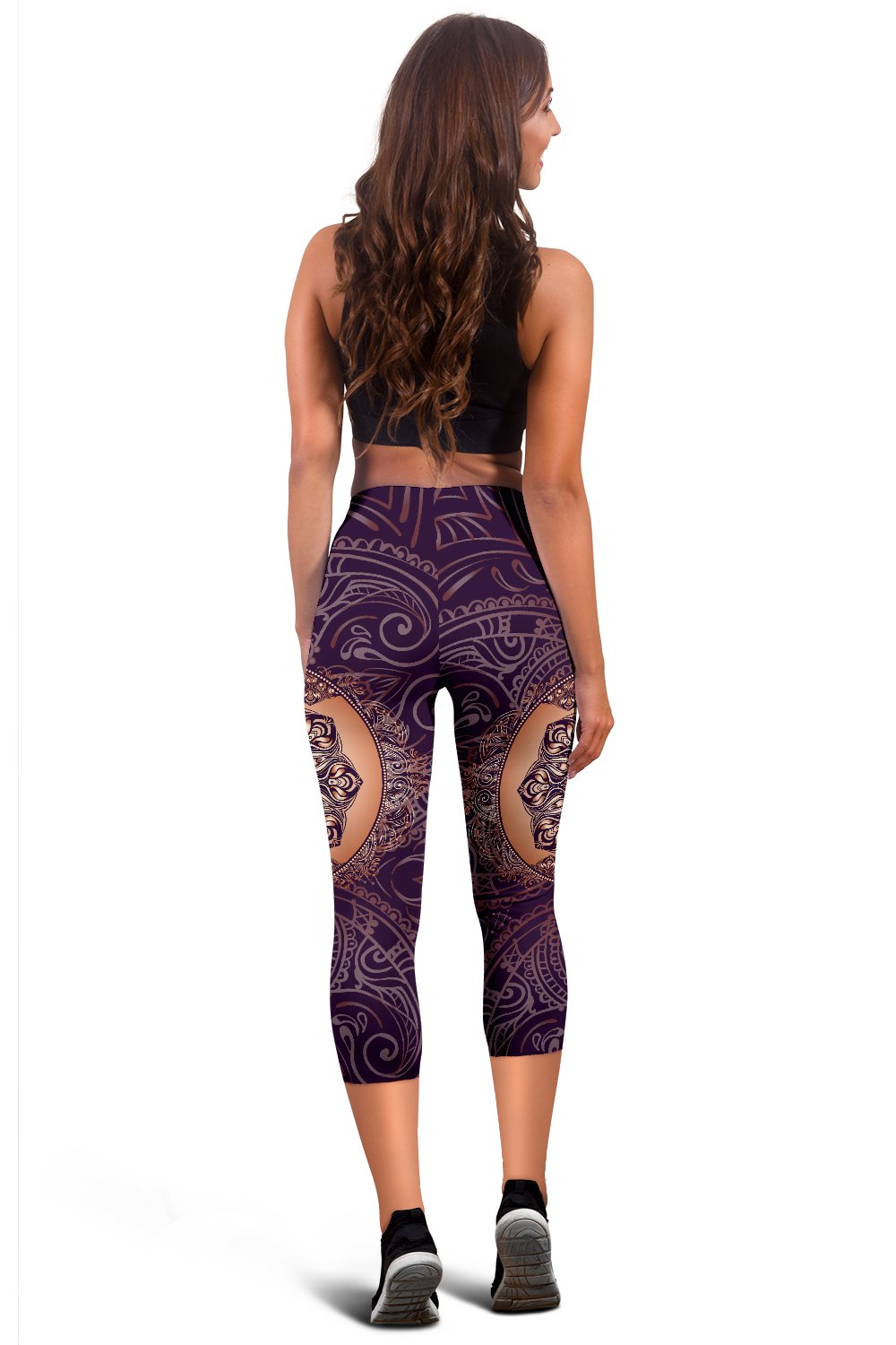 Sun Moon Mandala Women Capris