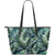 Sun Spot Tropical Palm Leaves hower Curtain Large Leather Tote Bag