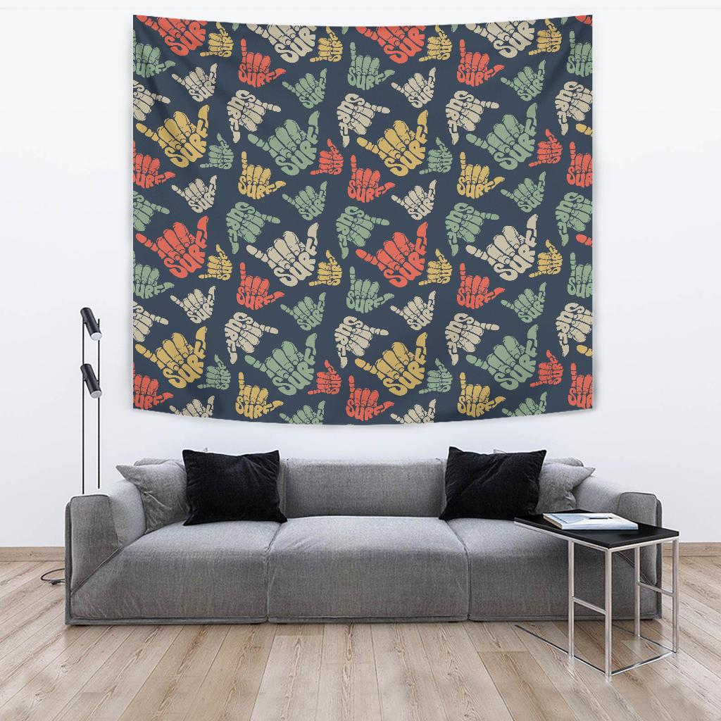 Surf Hand sign Tapestry
