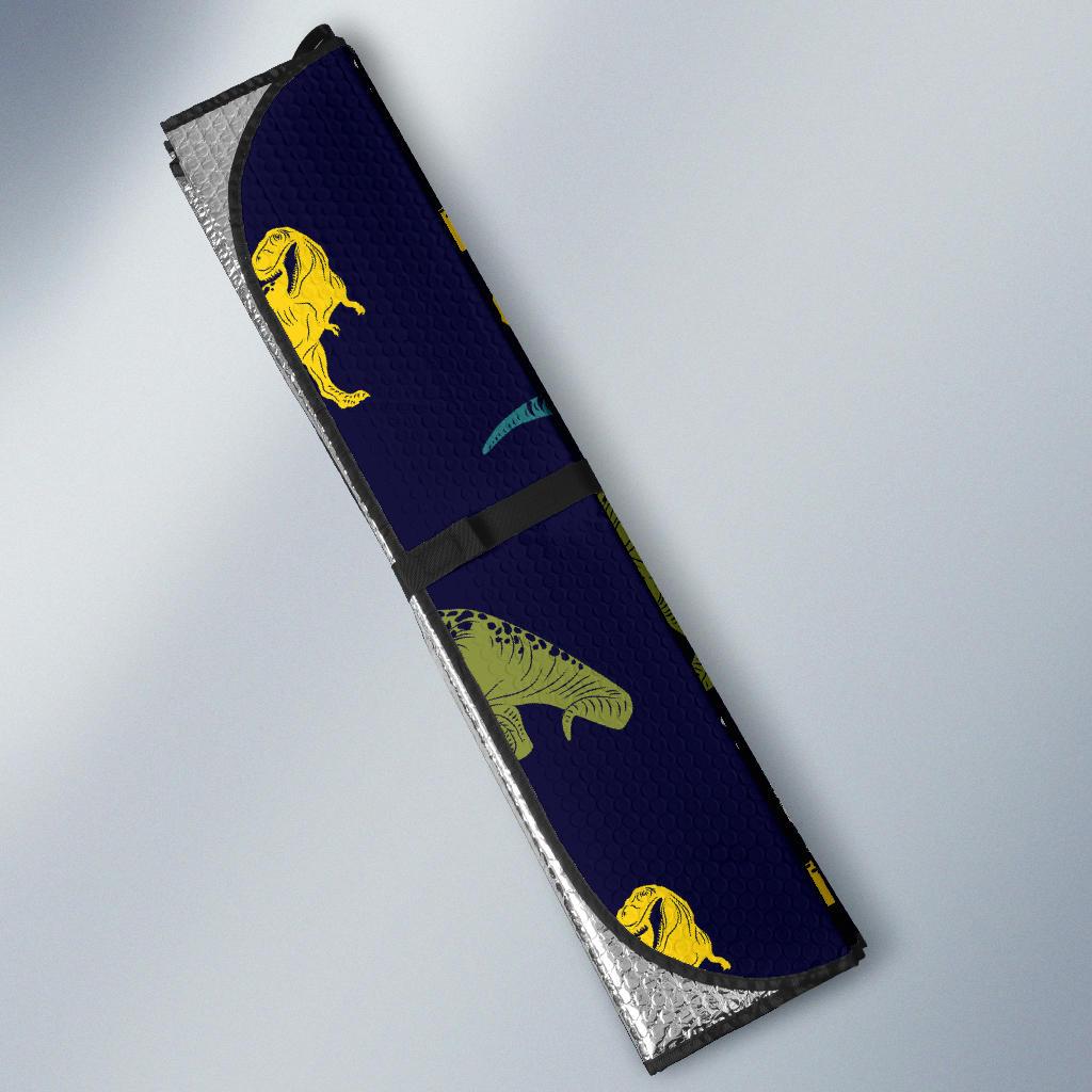 T Rex Pattern Print Design A07 Car Sun Shades-JORJUNE.COM