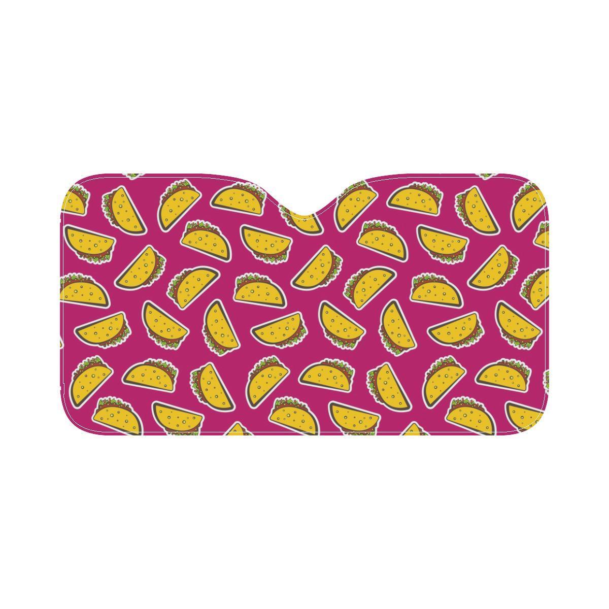 Taco Pattern Print Design TC01 Car Sun Shade-JorJune