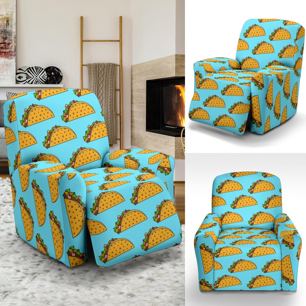 Taco Pattern Print Design TC03 Recliner Slipcover-JORJUNE.COM