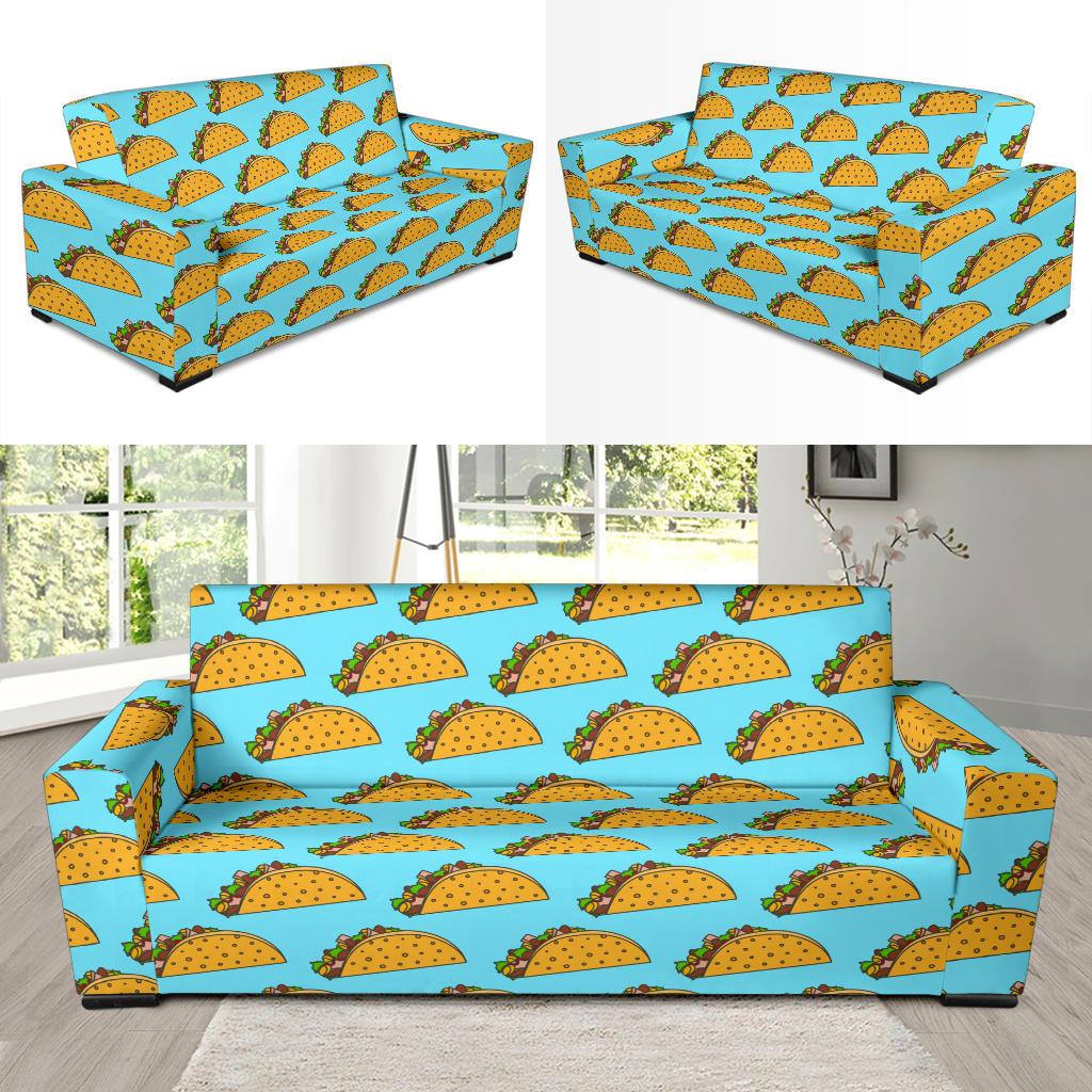 Taco Pattern Print Design TC03 Sofa Slipcover-JORJUNE.COM