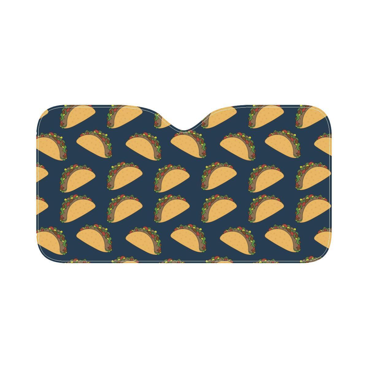 Taco Pattern Print Design TC04 Car Sun Shade-JorJune