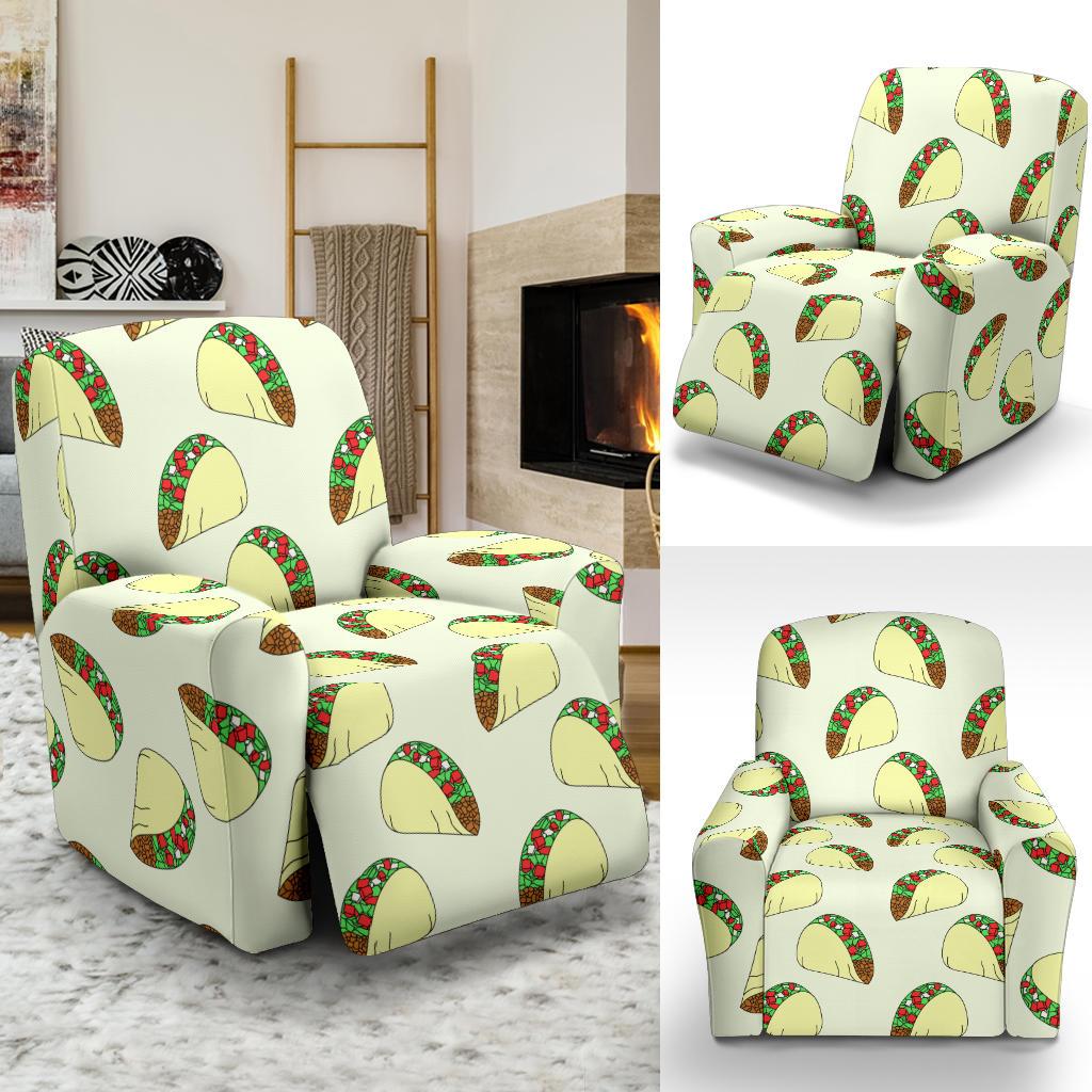 Taco Pattern Print Design TC05 Recliner Slipcover-JORJUNE.COM