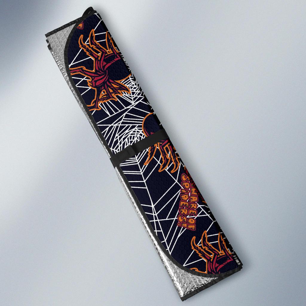 Tarantula Spiderwebs Pattern Print Design 01 Car Sun Shades-JORJUNE.COM