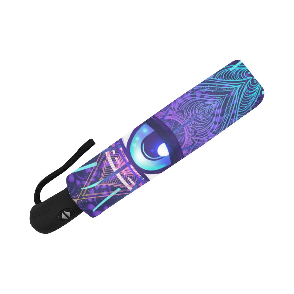 Third Eye Moon Mandala Automatic Foldable Umbrella
