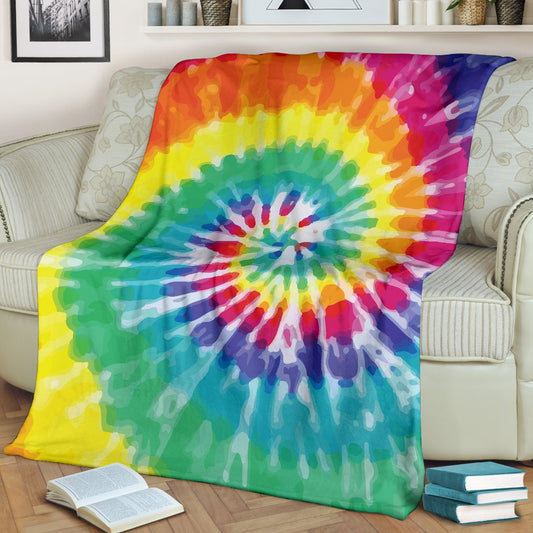 Tie Dye Fleece Blanket