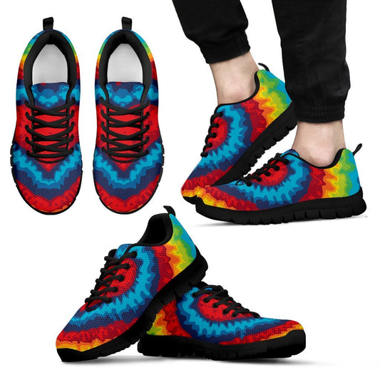 Tie Dye Heart shape Men Sneakers