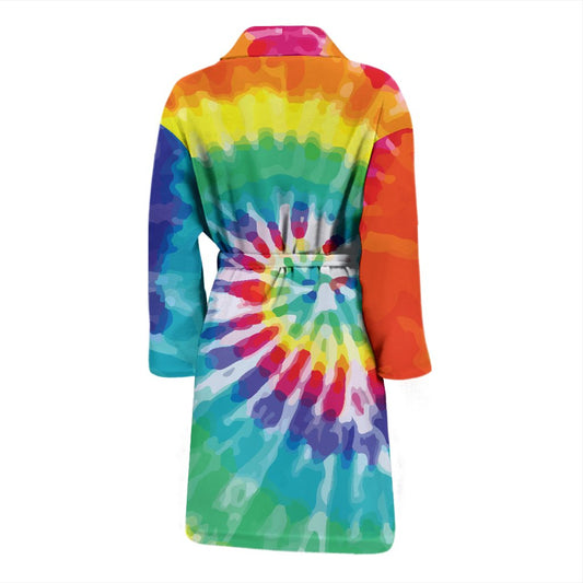Tie Dye Men Bath Robe