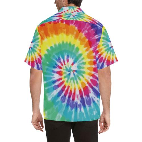 Tie Dye Men Hawaiian Shirt