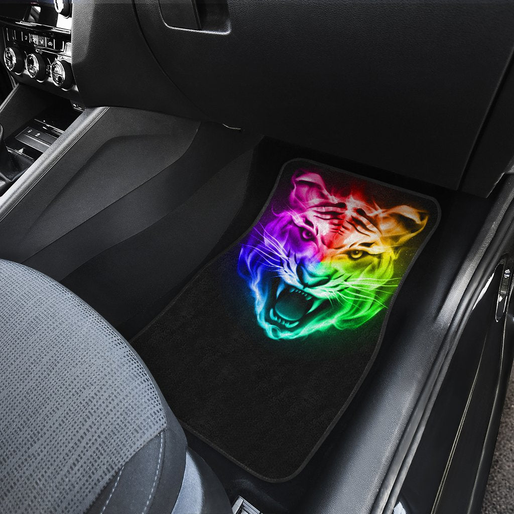 Tiger Head Colorful Car Floor Mats