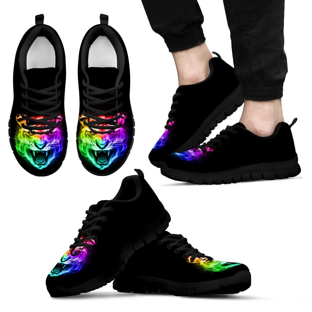 Tiger Head Colorful Men Sneakers