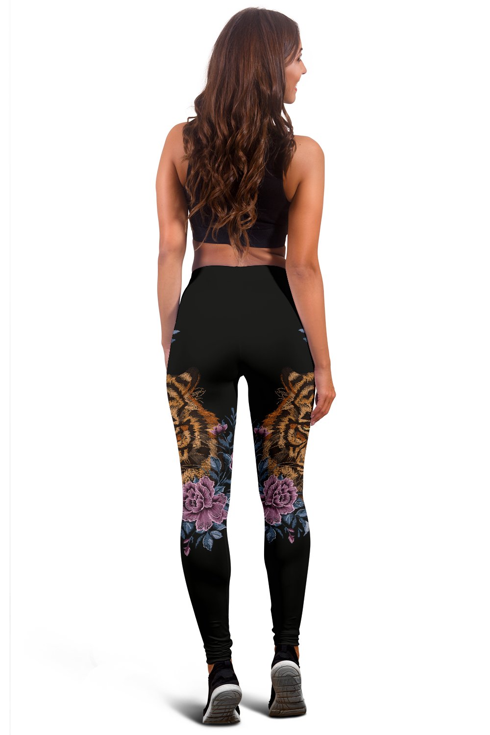 Tiger Head Floral Women Leggings