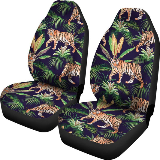 Tiger Tropical Pattern Universal Fit Car Seat Covers