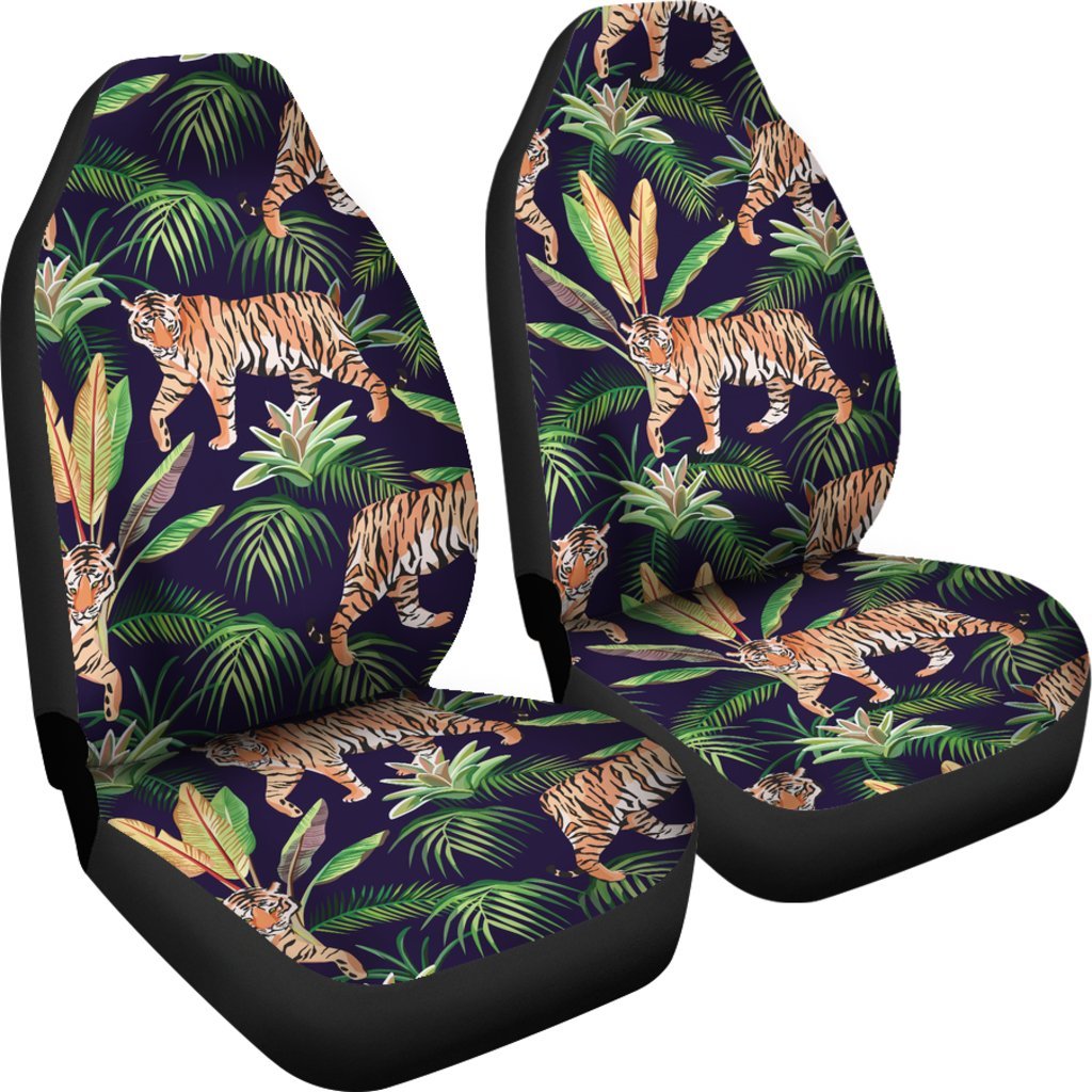 Tiger Tropical Pattern Universal Fit Car Seat Covers