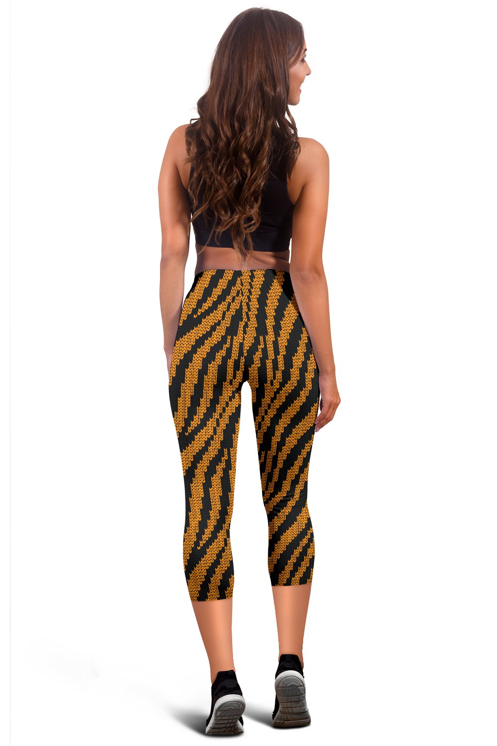 Tiger Knit Skin Women Capris