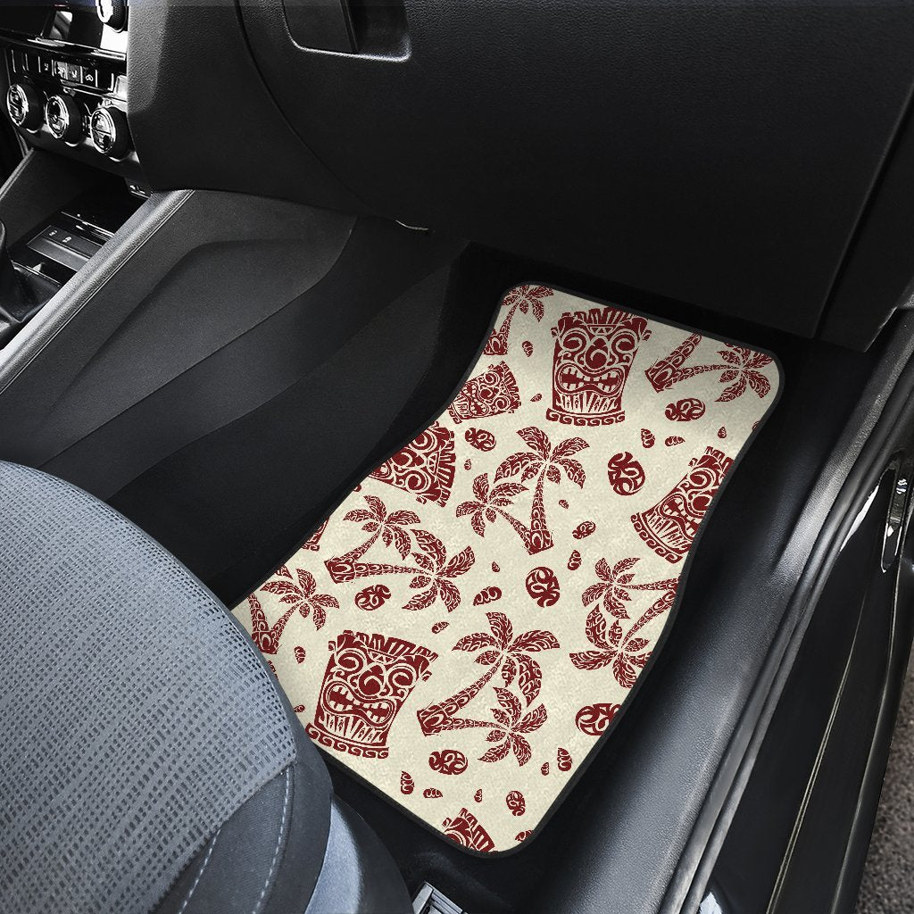 Hawaiian Polynesian Tribal Tiki Pattern Car Floor Mats