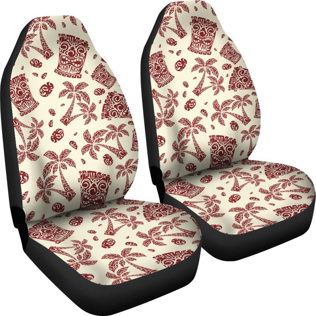 Hawaiian Polynesian Tribal Tiki Pattern Universal Fit Car Seat Covers