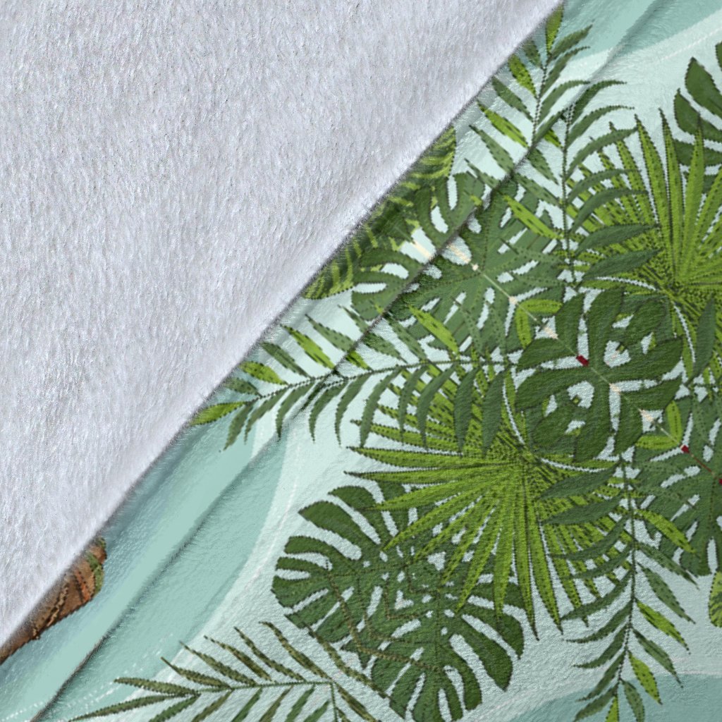 Tiki Wood Island Fleece Blanket