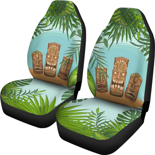 Hawaiian Polynesian Tiki Universal Fit Car Seat Covers