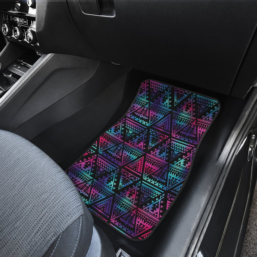Tribal aztec Dark Multicolor Car Floor Mats