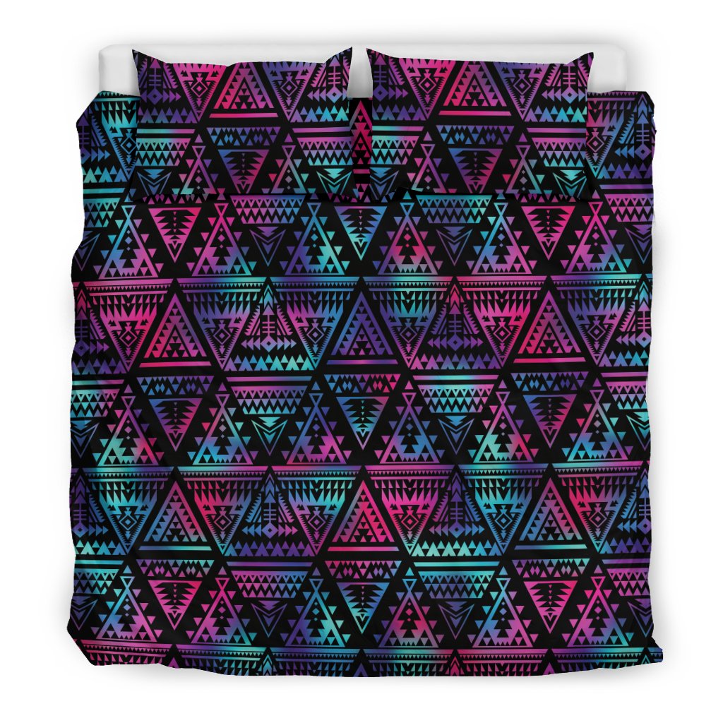 Tribal aztec Dark Multicolor Duvet Cover Bedding Set