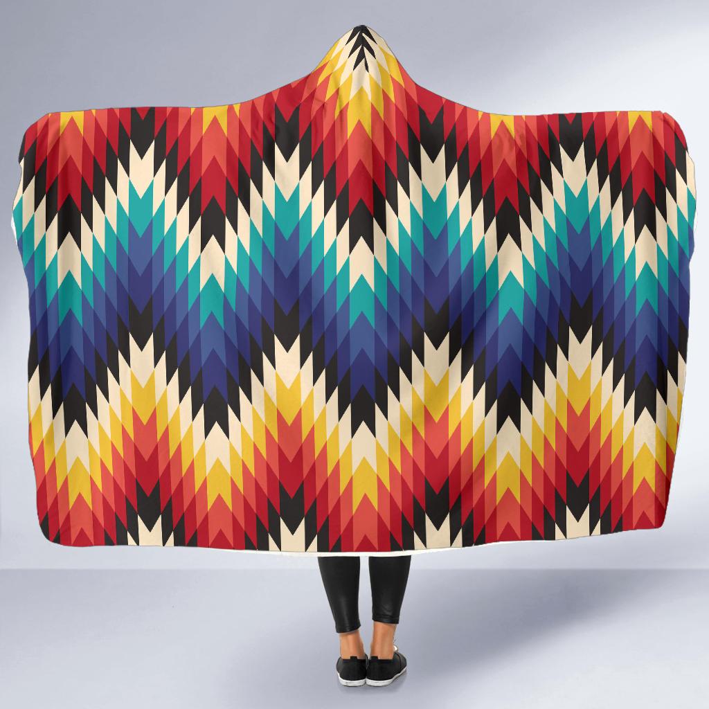 Tribal Aztec Hooded Blanket-JORJUNE.COM
