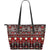 Tribal Aztec Indians native american Large Leather Tote Bag
